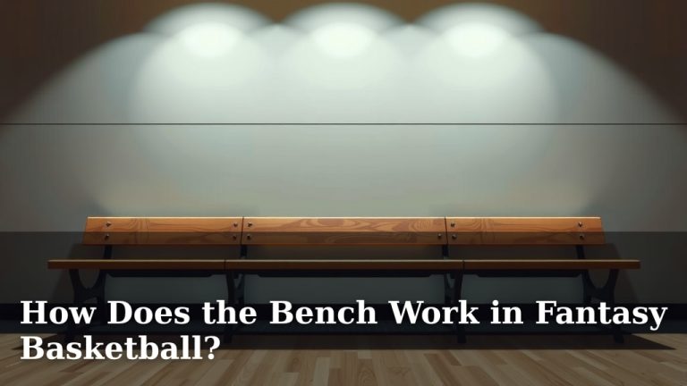 How Does the Bench Work in Fantasy Basketball?