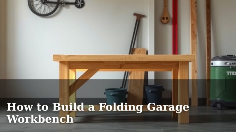 How to Build a Folding Garage Workbench