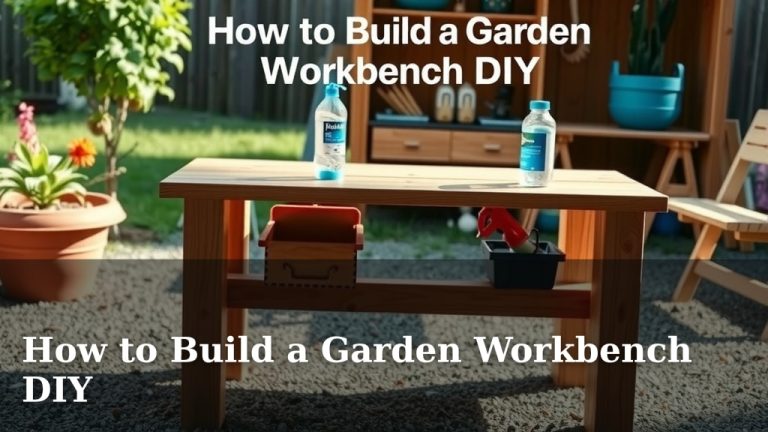 How to Build a Garden Workbench DIY