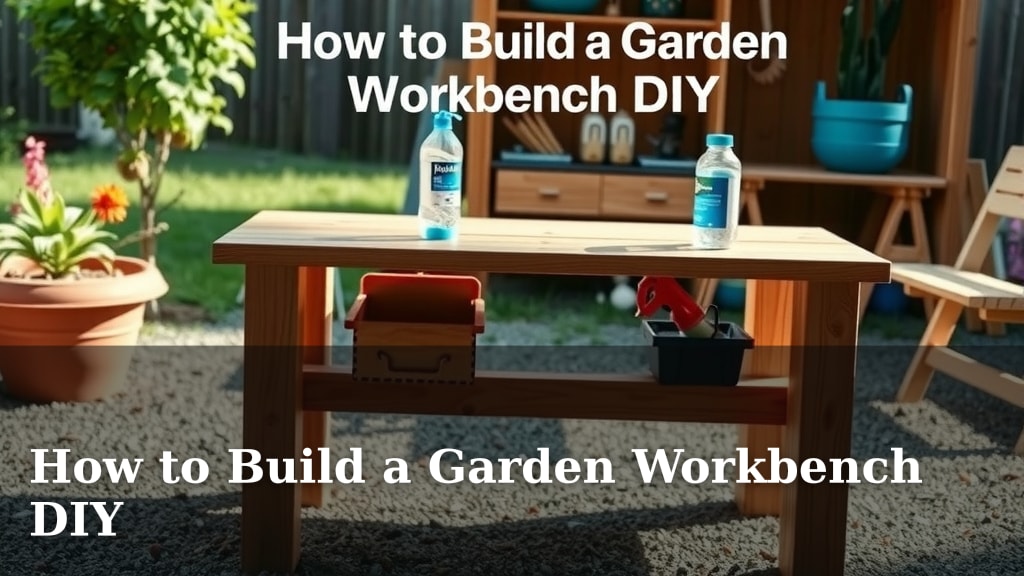 How to Build a Garden Workbench DIY