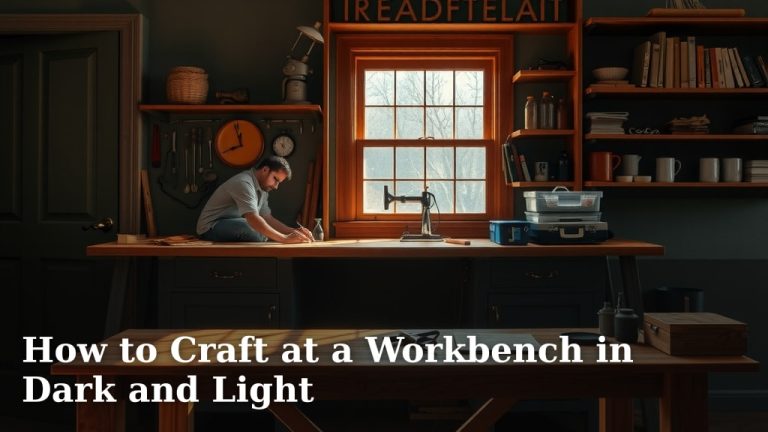 How to Craft at a Workbench in Dark and Light