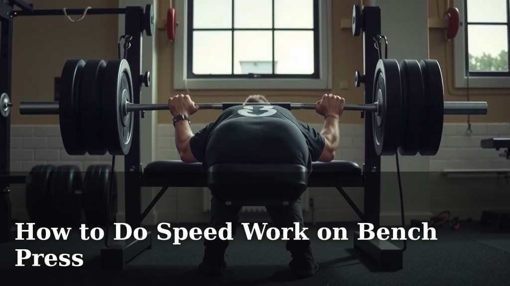 How to Do Speed Work on Bench Press