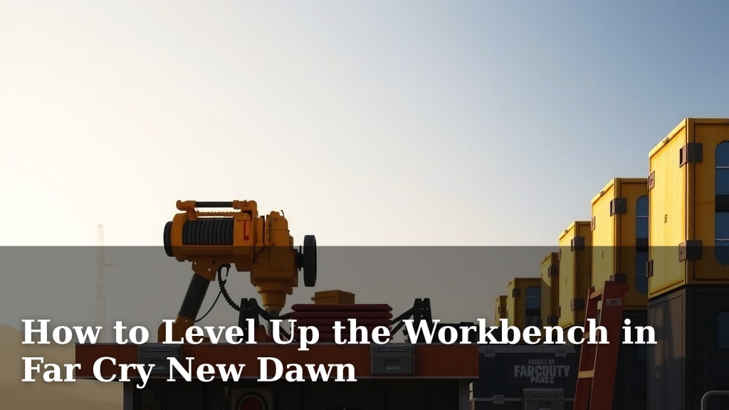 How to Level Up the Workbench in Far Cry New Dawn