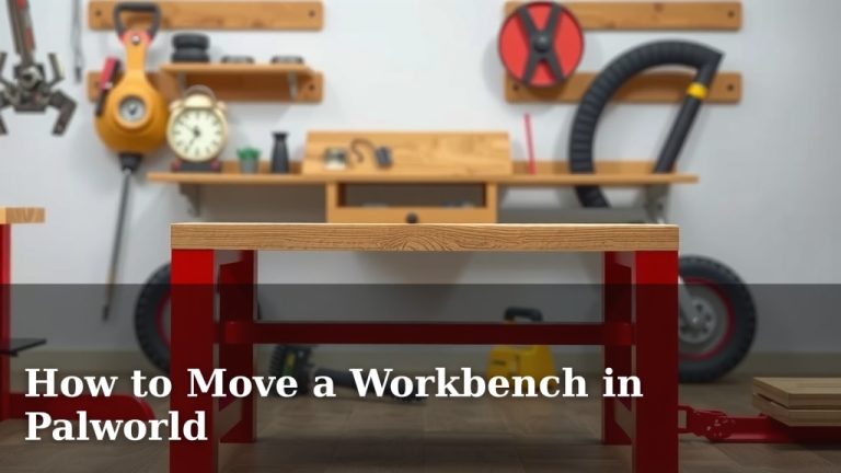 How to Move a Workbench in Palworld