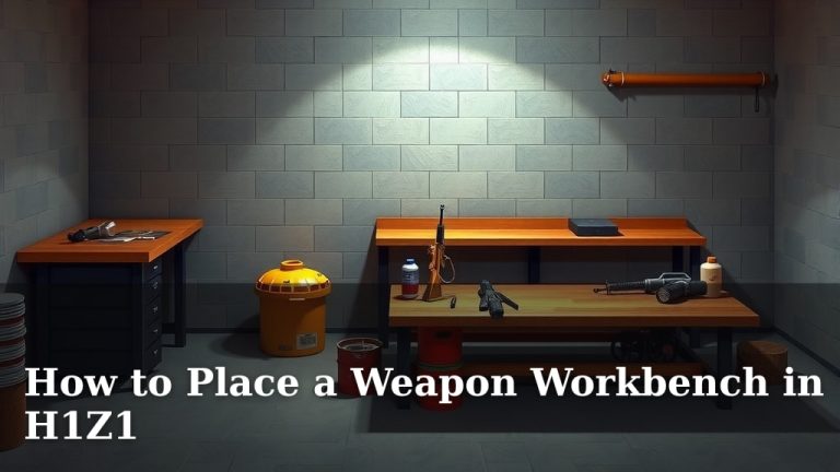 How to Place a Weapon Workbench in H1Z1