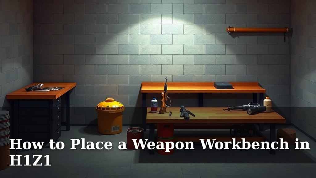 How to Place a Weapon Workbench in H1Z1