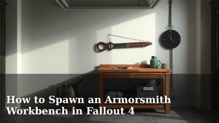 How to Spawn an Armorsmith Workbench in Fallout 4
