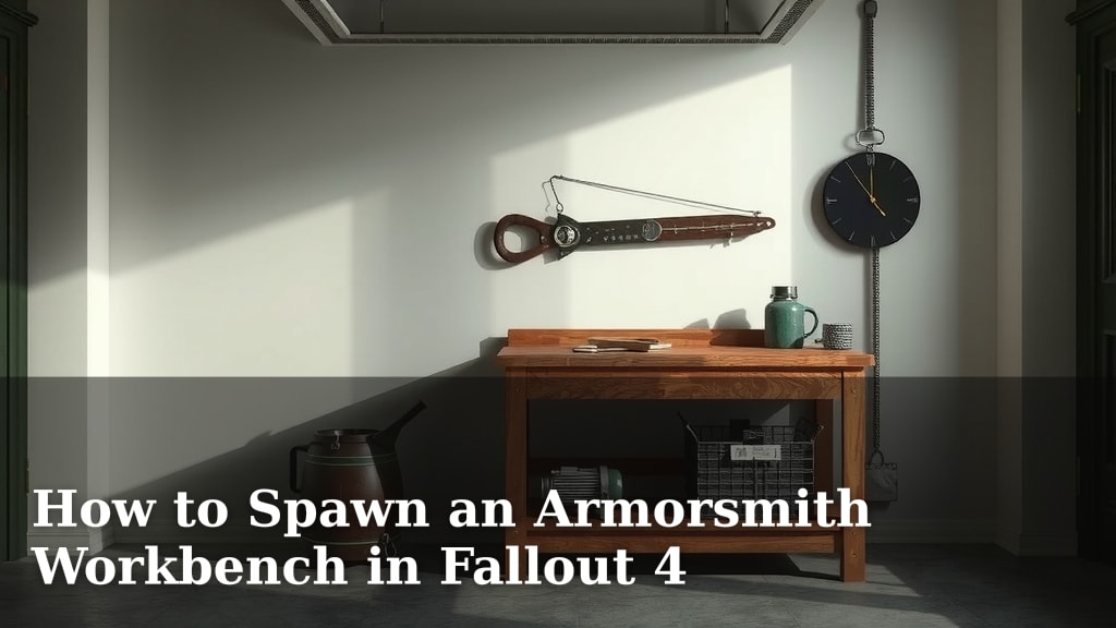 How to Spawn an Armorsmith Workbench in Fallout 4