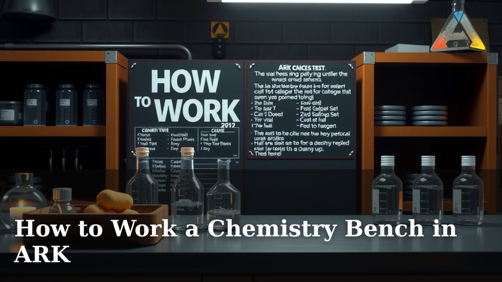 How to Work a Chemistry Bench in ARK
