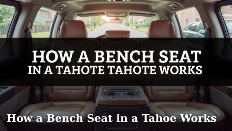How a Bench Seat in a Tahoe Works