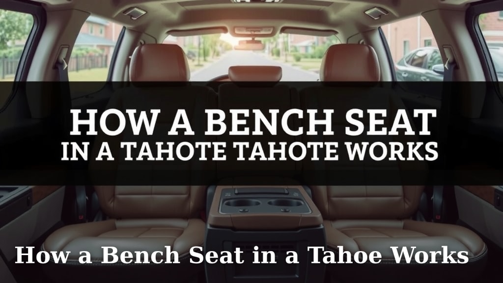 How a Bench Seat in a Tahoe Works