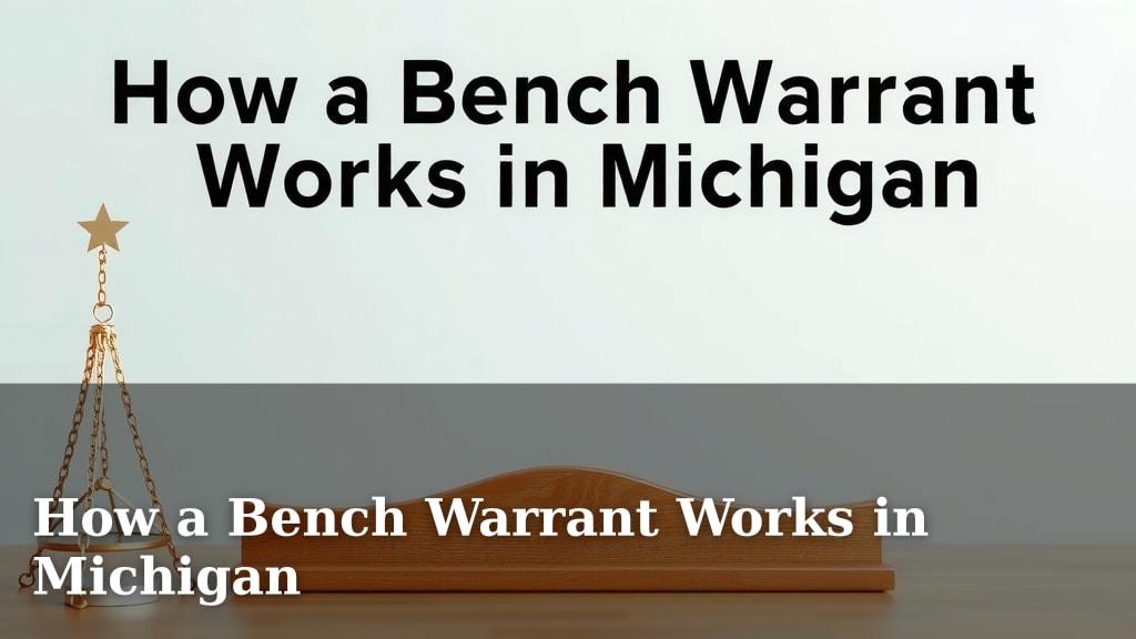How a Bench Warrant Works in Michigan
