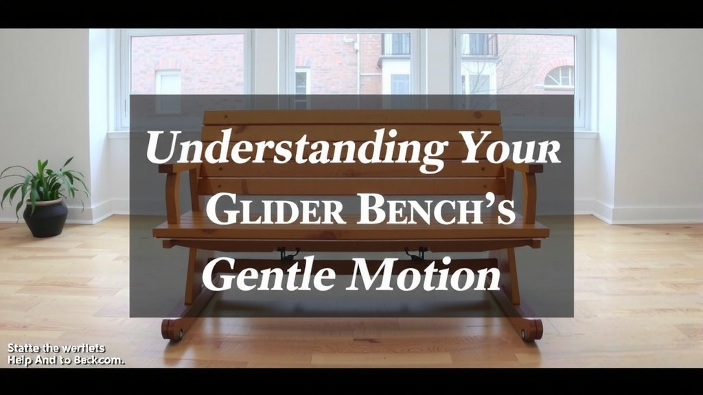 Understanding Your Glider Bench's Gentle Motion