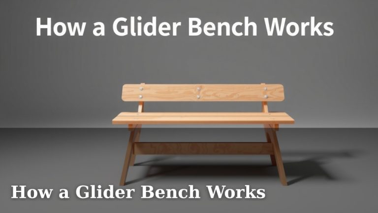 How a Glider Bench Works
