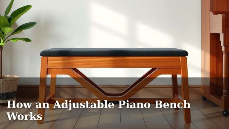 How an Adjustable Piano Bench Works