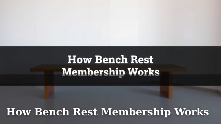 How Bench Rest Membership Works