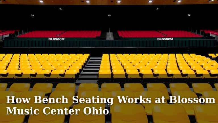 How Bench Seating Works at Blossom Music Center Ohio