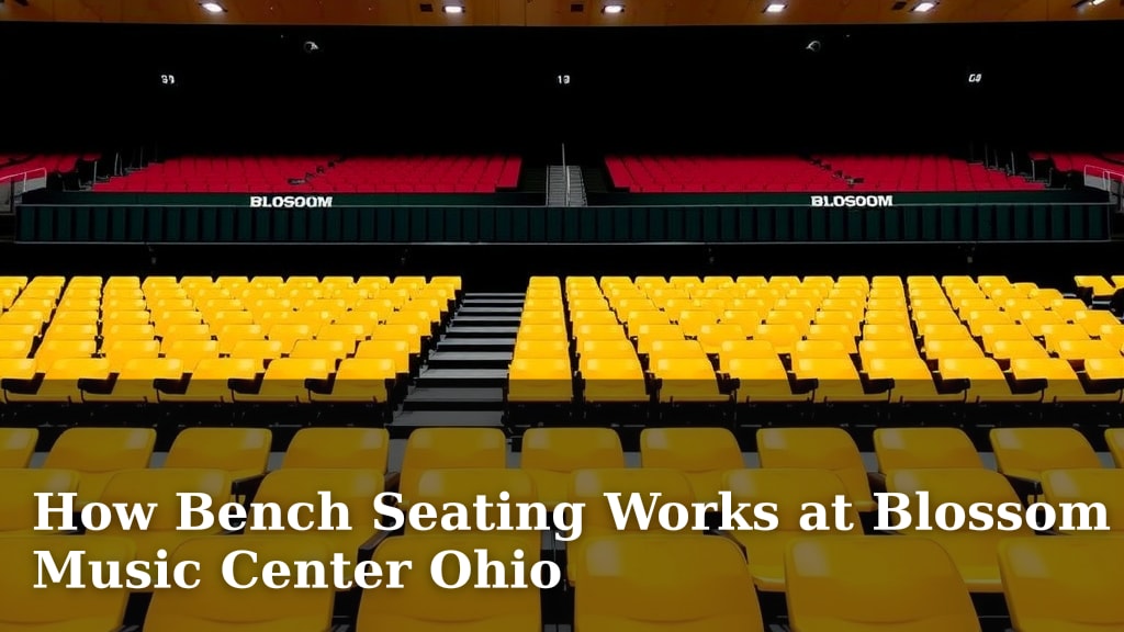 How Bench Seating Works at Blossom Music Center Ohio
