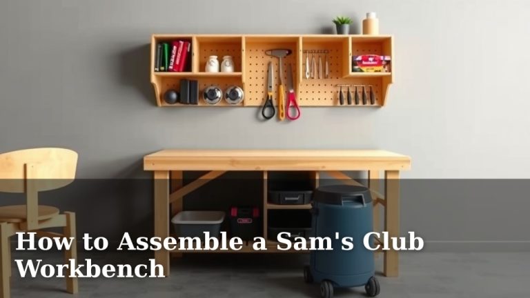 How to Assemble a Sam's Club Workbench