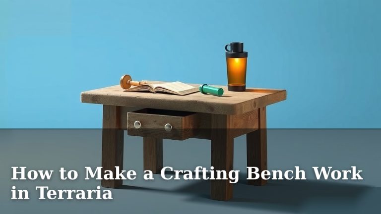 How to Make a Crafting Bench Work in Terraria