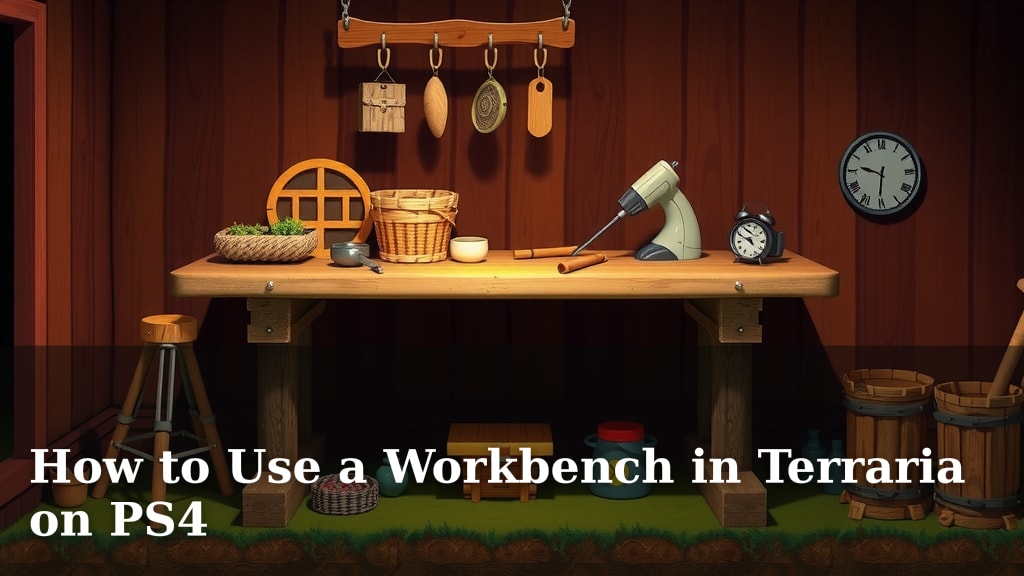 How to Use a Workbench in Terraria on PS4