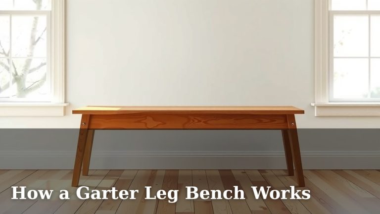 How a Garter Leg Bench Works