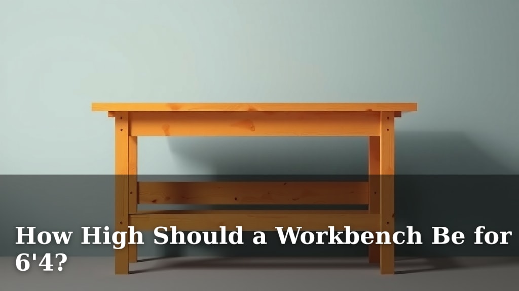 How High Should a Workbench Be for 6'4?