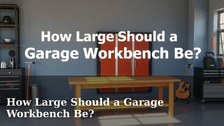 How Large Should a Garage Workbench Be?