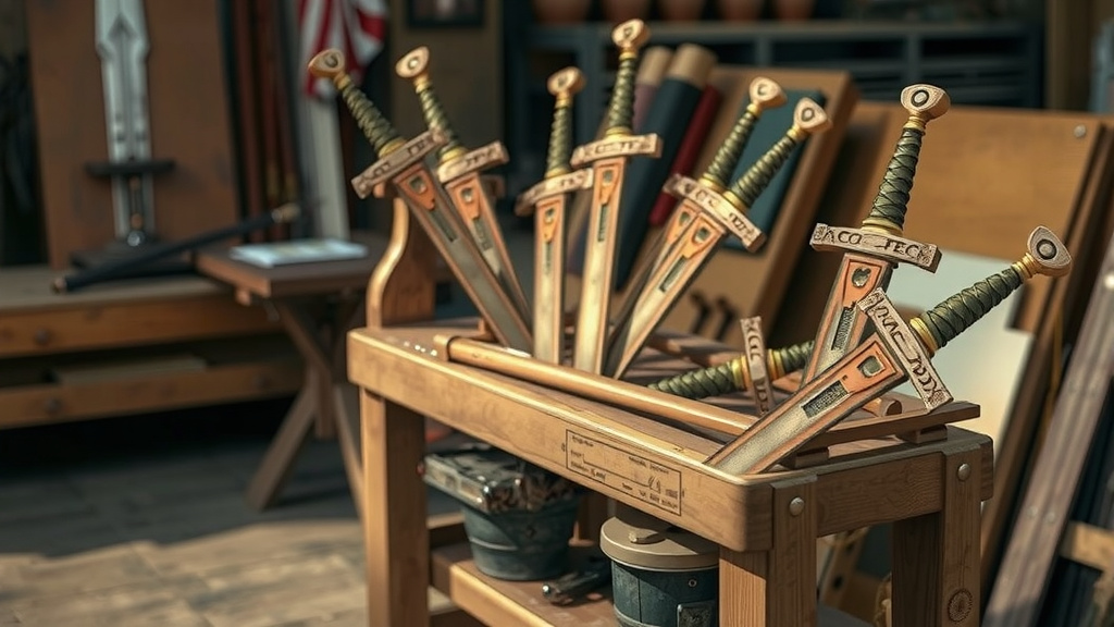 Gathering Your Salvaged Swords for the Tier 2 Workbench