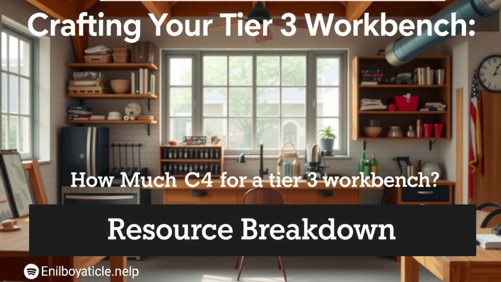 Crafting Your Tier 3 Workbench: Resource Breakdown
