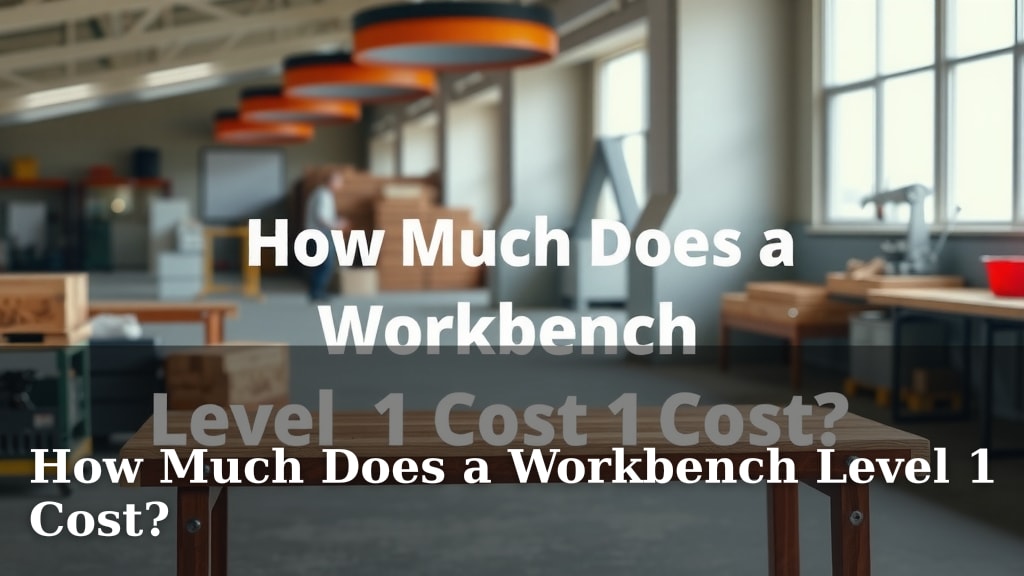How Much Does a Workbench Level 1 Cost?