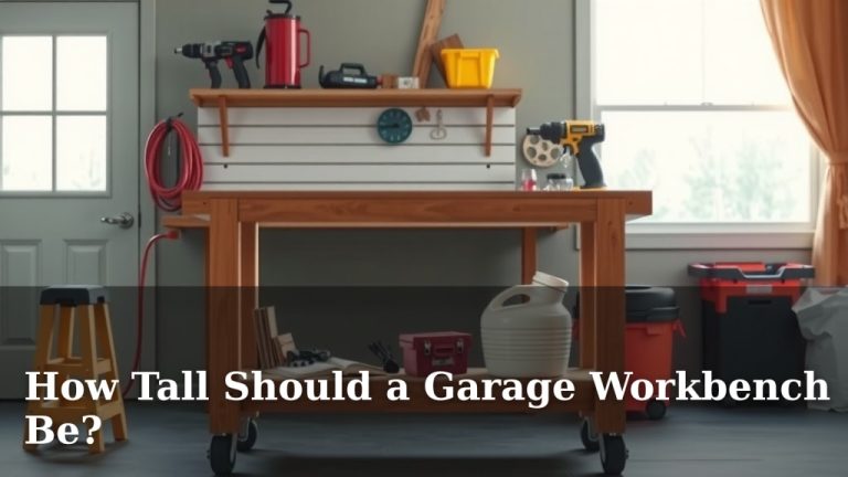 How Tall Should a Garage Workbench Be?