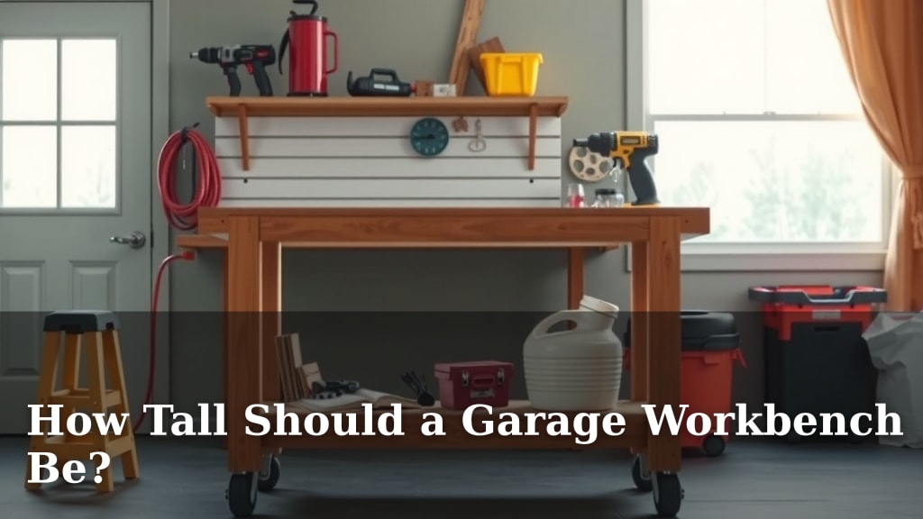 How Tall Should a Garage Workbench Be?