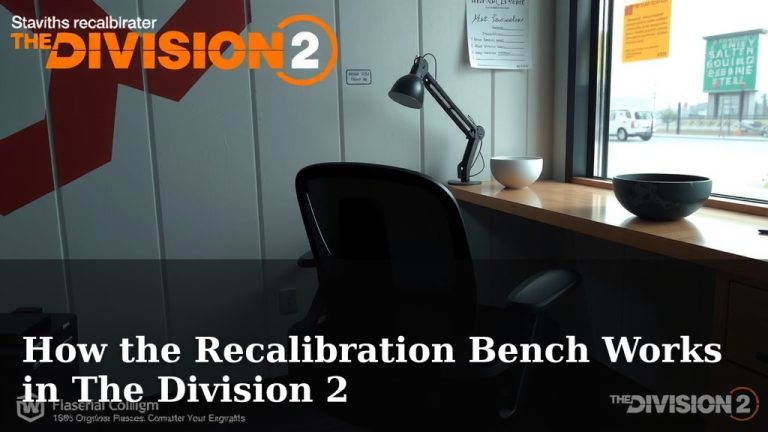 How the Recalibration Bench Works in The Division 2